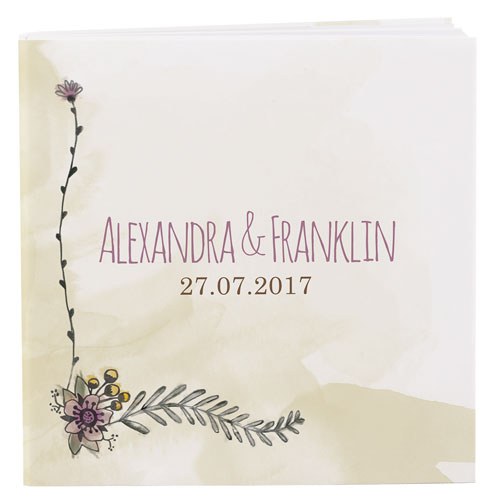 Natural Charm Personalized Book Style Notepad