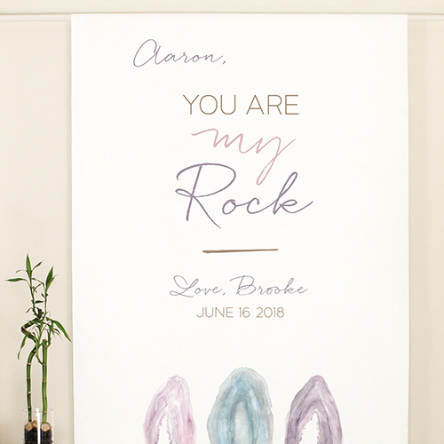 Agate Allure Personalized Backdrop