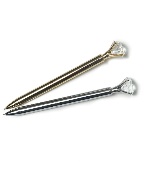 Wedding Pen with Clear Diamond Decoration
