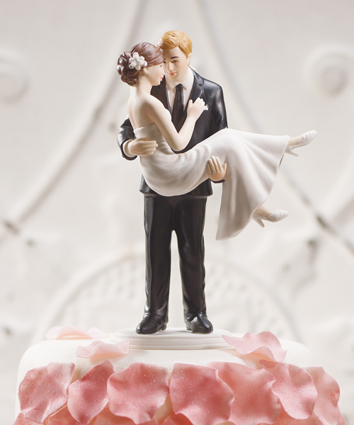 "Swept Up in His Arms" Wedding Couple Figurine