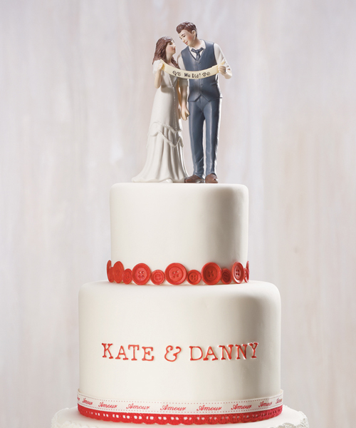"Indie Style" Wedding Couple Figurine
