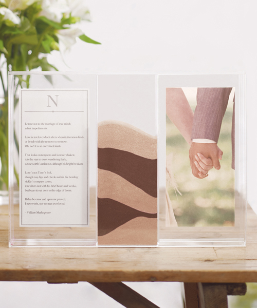 "Clearly Love" Sand Ceremony Shadow Box