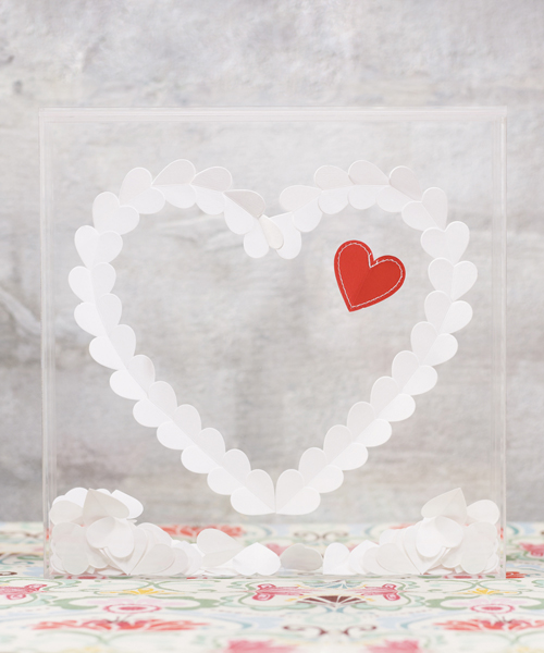 "From The Heart" Transparent Acrylic Shadow Box