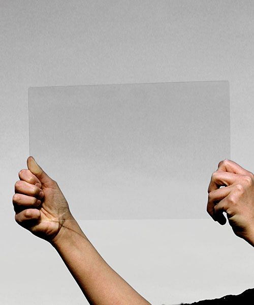 Transparent Acrylic Sign � Large