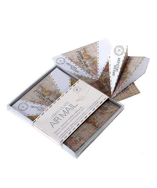 Paper Airplane Wishing Well Stationery Set