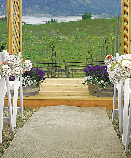 Burlap Aisle Runner