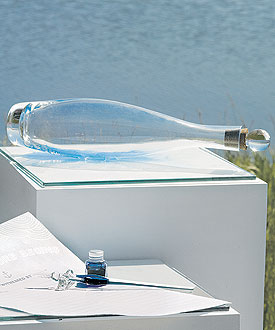 Message In A Bottle Time Capsule Guest Book
