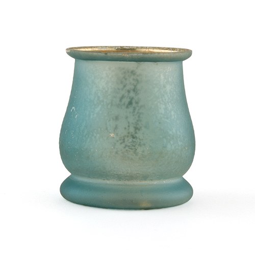 Bell Shaped Glass Tealight Holder --Oasis Blue