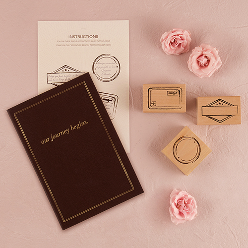 "Our Journey Begins" Travel Inspired Alternative Guest Book Kit