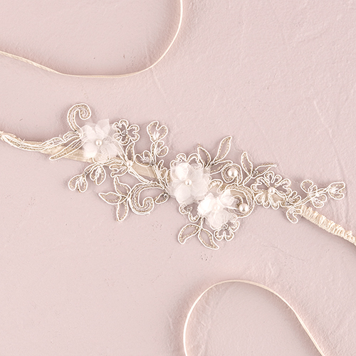 Embroidered Appliqu� Bridal Garter