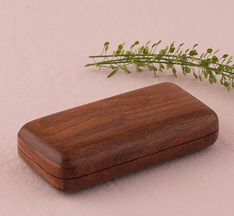 Pocket Size Wooden Wedding Ring Box
