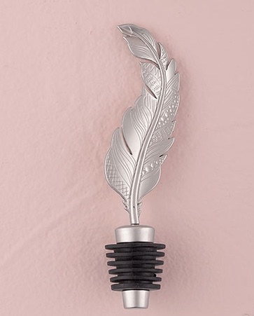 Boho Feather Bottle Stopper Favor