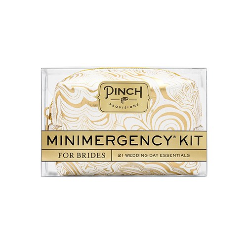 Bride Minimergency Kit - White/Gold Swirl