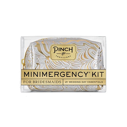 Bridesmaid Minimergency Kit - Silver/Gold Swirl
