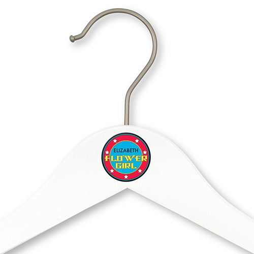 Personalized Flower Girl Hanger - Super Hero