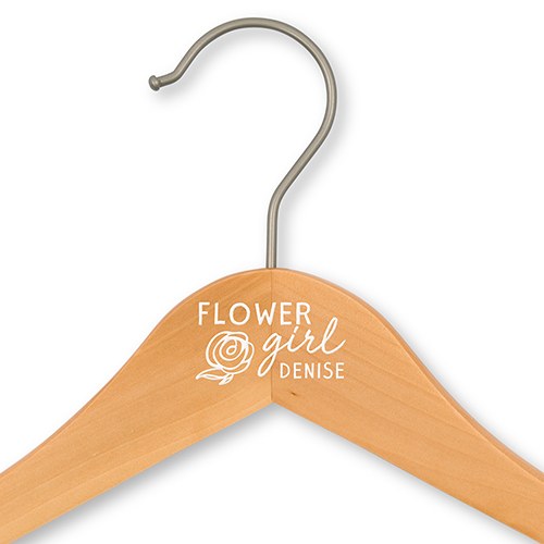 Personalized Flower Girl Hanger - Modern Rose