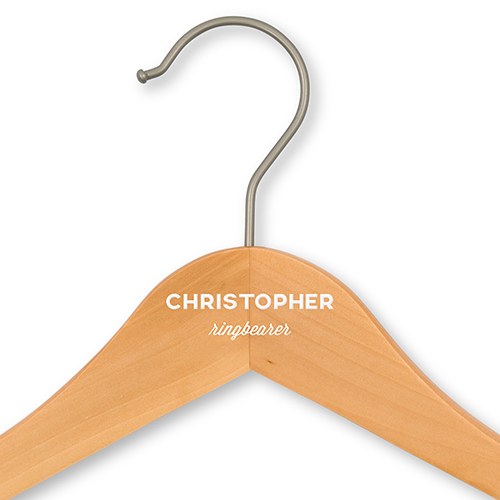 Personalized Ring Bearer Hanger - Classic Print